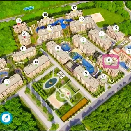 Apartament Coliber Cascadas Słoneczny Brzeg